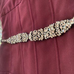 Zara rhinestone belt, lightly used